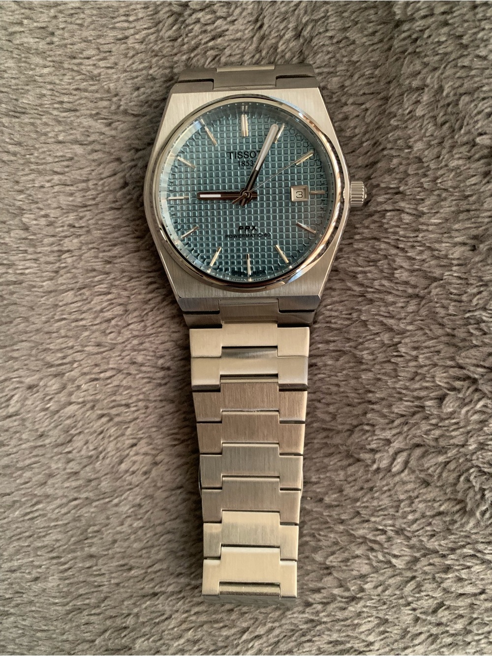 Tissot PRX Powermatic 80 Stainless Steel Light Blue Dial